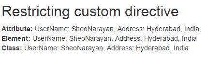 Restrict Custom directive