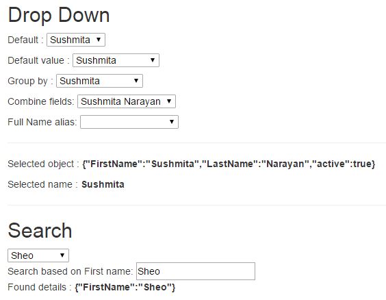 Dropdown in angularjs