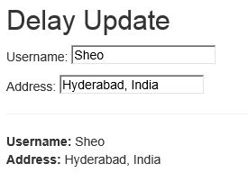Delay update in AngularJS
