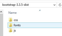 Bootstrap folder structure