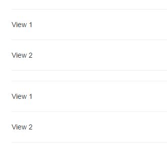 Nested partial view output
