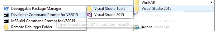 Visual studio command prompt