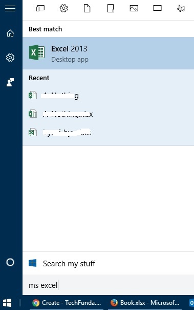 start ms excel Start MS Excel