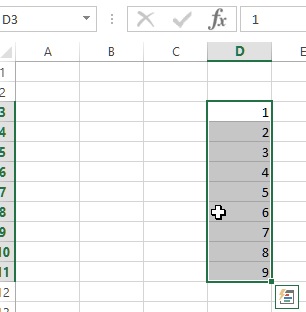 move range of cells end