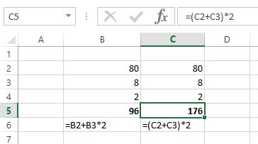 operators in formula
