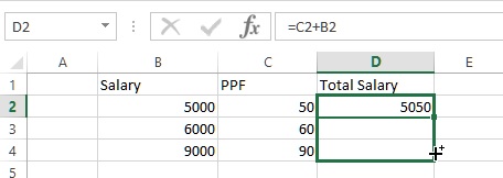copy formula in excel