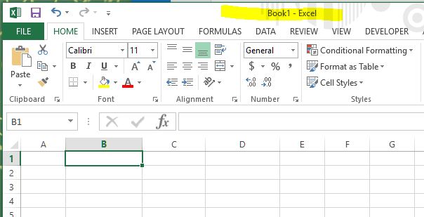 ribbon in ms excel