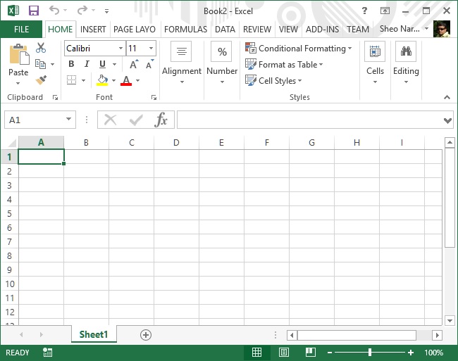 Create a new workbook