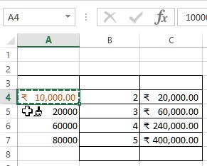 format change icon in excel