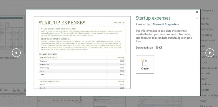 File creation based on template in MS Excel