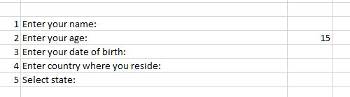 data validated in excel