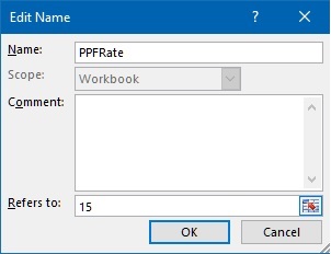 edit name in excel