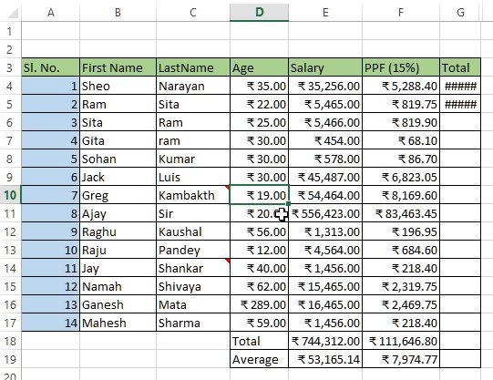 Split spreadsheet in excel